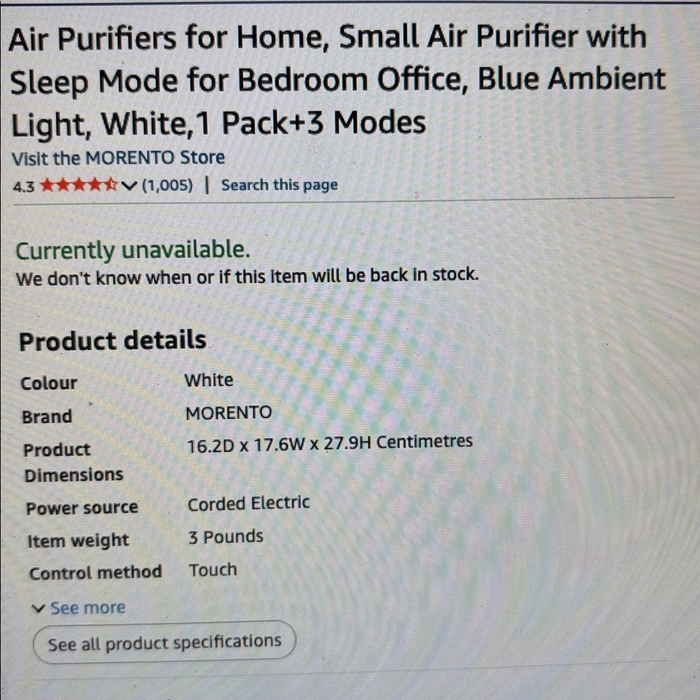Air purifier Morento - Picture 5 of 5